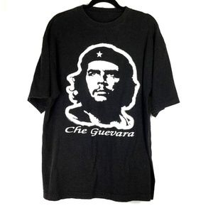 Che Guevara Graphic Tee Men Black White Marxist